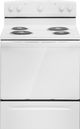 Amana® 30" White Freestanding Electric Range with SpillSaver™ Upswept Cooktop and Easy Clean Glass Door-0