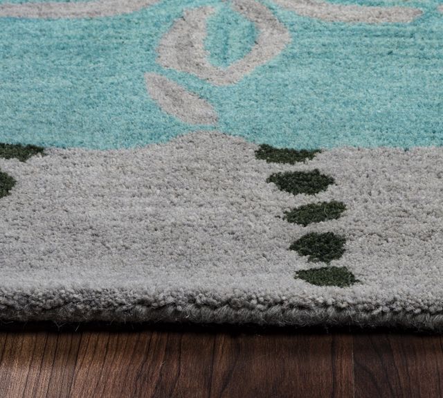 Rizzy Home Cabot Bay Blue 2'6" x 8' Runner Rug-3