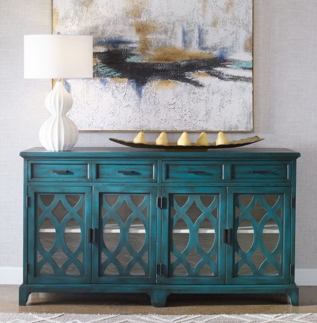 Uttermost® Oksana Lagoon Green Credenza-1