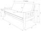 Kodiak Furniture Lodge Suede Gray/Natural Full Futon with Mattress-4