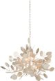 Currey & Company Lunaria Contemporary Silver Leaf Chandelier-2