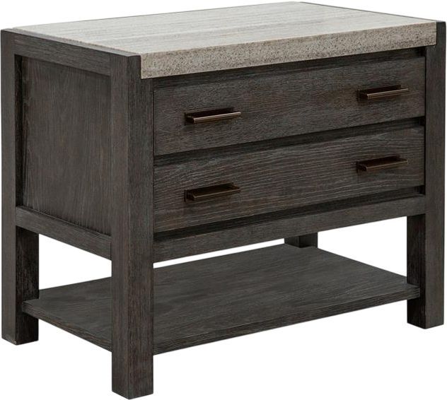 Magnussen Home® Plum Creek Ravenwood Black Open Nightstand-0