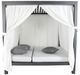 CabanaCoast® Customizable Muse Aluminum Outdoor Cabana Daybed with 4 Curtain-2
