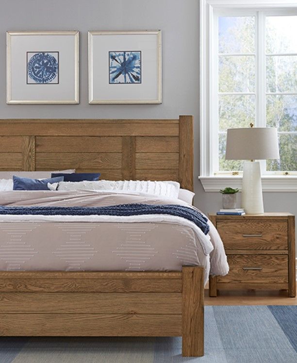 LM Co Home By Vaughan-Bassett Crafted Oak by Ben & Erin Napier Natural California King Poster Bed-2