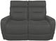 La-Z-Boy® Baron Blue Grey Leather Manual Wall Reclining Loveseat-1