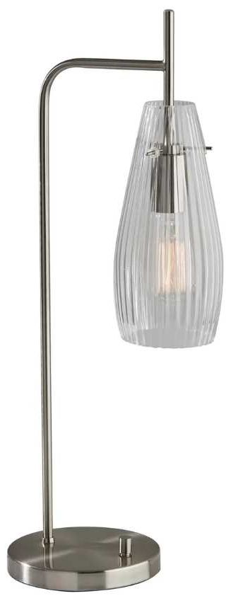 Adesso® Layla Brushed Steel Desk Lamp-0