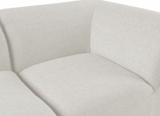 Meridian Furniture Miramar 4-Piece Cream Upholstered Modular Sectional-3