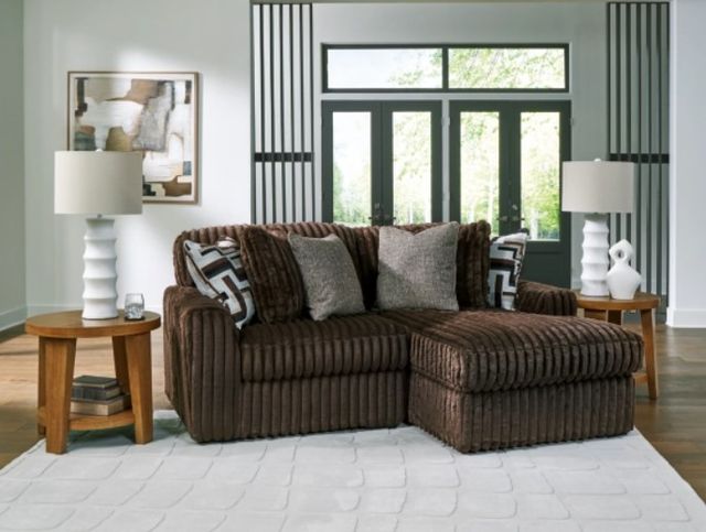 Signature Design by Ashley® Midnight-Madness 2-Piece Chocolate Right-Arm Facing Sectional with Chaise-1