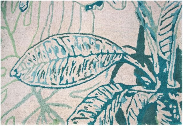 KAS Rugs Sparta Ivory/Green Foliage 5'x8' Area Rug-4