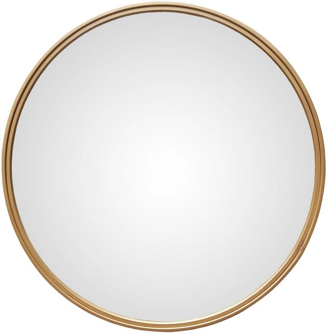 Signature Design by Ashley® Brocky Gold Round Accent Mirror-0