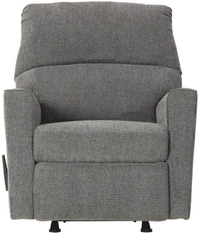 Benchcraft® Dalhart Charcoal Rocker Recliner-1