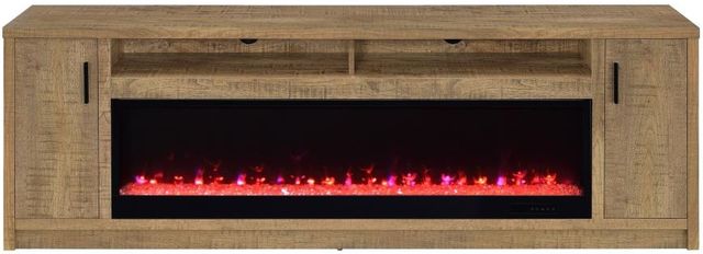 Coaster® Eddy Mango Fireplace Media Console TV Stand-1