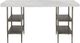 Fairfield® Palermo White Top Desk with Stainless Steel Base-1