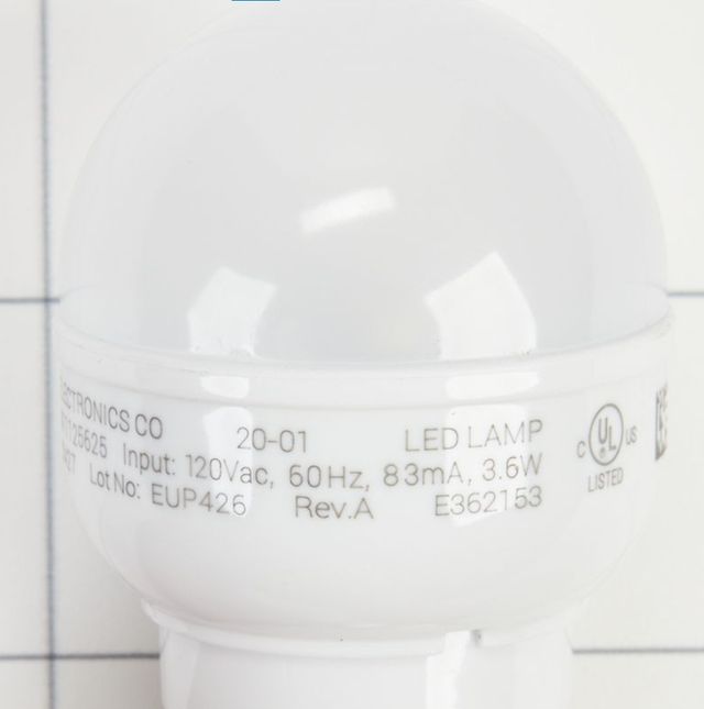Whirlpool® LED Light Bulb Refrigeration Component-1