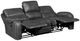 Homelegance® Newnan Gray Double Manual Reclining Sofa-4