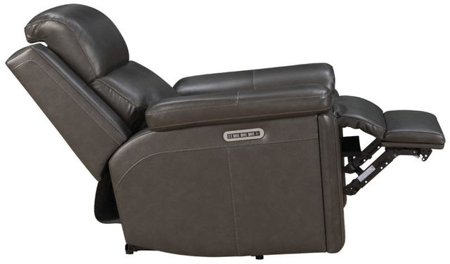 BarcaLounger® Leon Matteo Smokey Gray Leather Power Recliner-1
