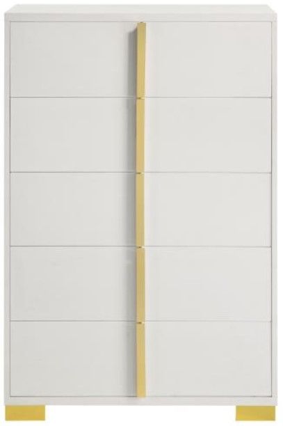 Coaster® Marceline White 5-Drawer Chest-1