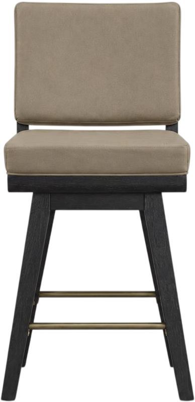 Bernards Elure Peppercorn Swivel Counter Stool-1
