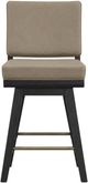 Bernards Elure Peppercorn Swivel Counter Stool-1