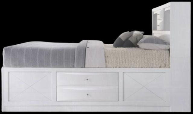 ACME Furniture Ireland White Queen Bookcase Bed-2