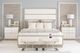 Bernhardt Axiom Brushed Silver/White Bench-1