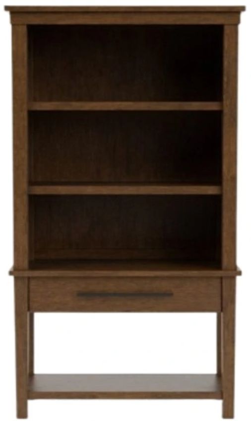 Riverside Furniture Calhoun Whiskey Oak Bookcase-2