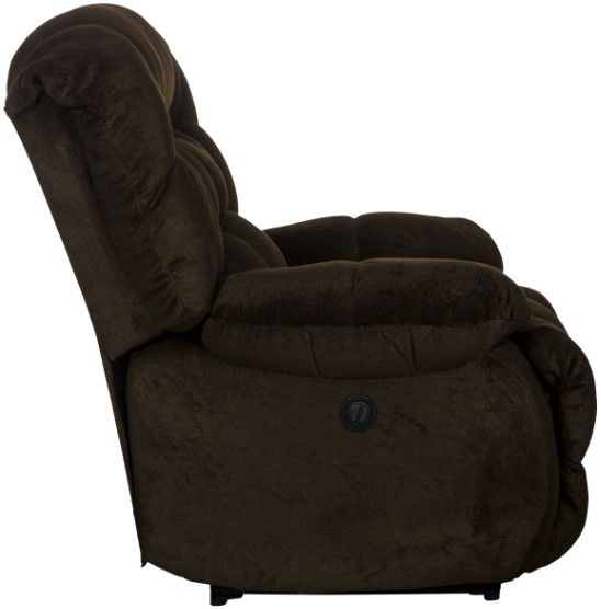 Catnapper® Daly Chocolate Power Lay Flat Recliner-3