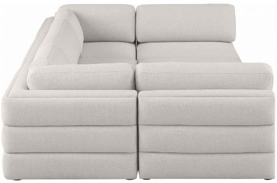 Meridian Furniture Beckham 6-Piece Beige Modular Sectional Sofa Set-1
