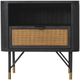 Armen Living Saratoga 3-Piece Black/Brown Queen Bedroom Set-2