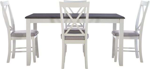 Powell® Jane 5-Piece Light Gray/Smokey White Dining Set-1