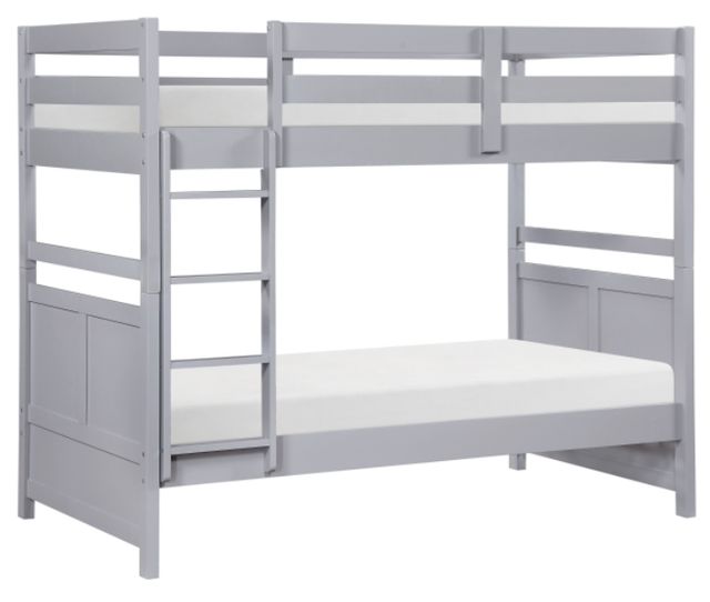 Homelegance® Sloane Gray Full/Full Bunk Bed-0