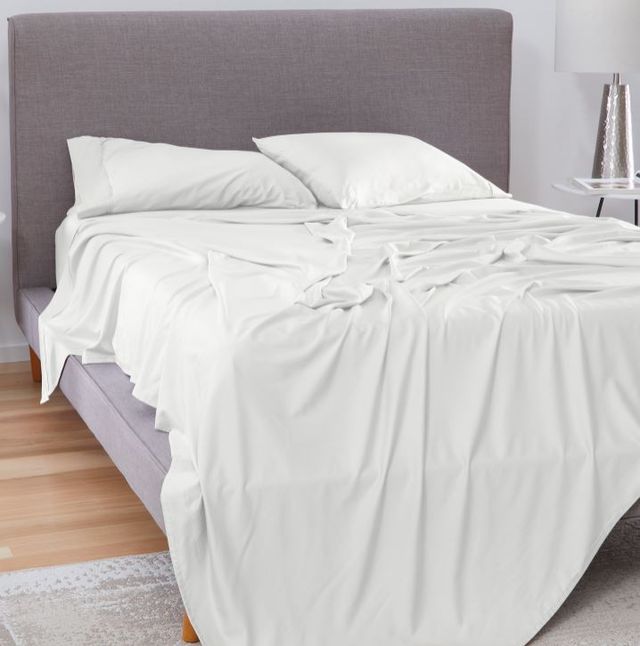 BEDGEAR® Basic 4-Piece Bright White King Sheet Set-1