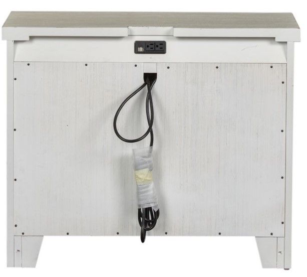 Liberty Furniture Modern Farmhouse White Accent Nightstand-2