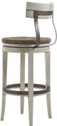 Lexington Home Oyster Bay Merrick Light Oyster Shell Swivel Bar Stool-2