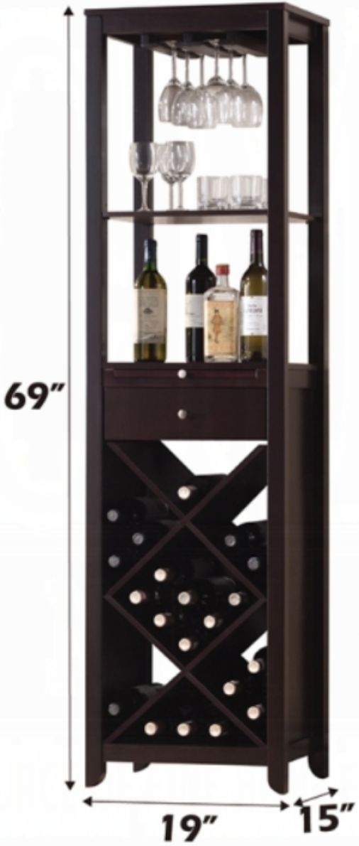 ACME Furniture Casey Wenge Wine Cabinet-2