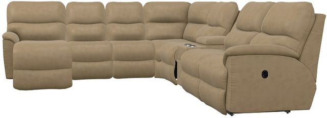 La-Z-Boy® Trouper 7-Piece Silt Power Reclining Sectional-1