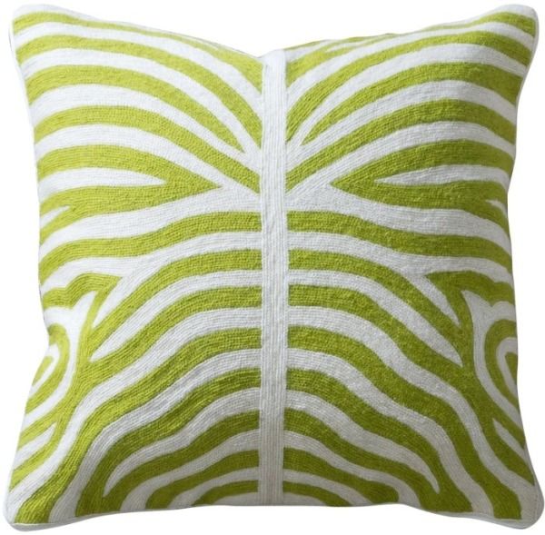 Harp & Finial® Elliott Green/White Throw Pillow-0