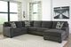 Signature Design by Ashley® Ballinasloe 3-Piece Smoke Right-Arm Facing Sectional and Chaise-1