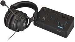 Yamaha® Black Gaming Mixer with Wired Over-Ear Headset