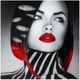 Classy Living Woman Zebra Rhinestones Wall Art-0