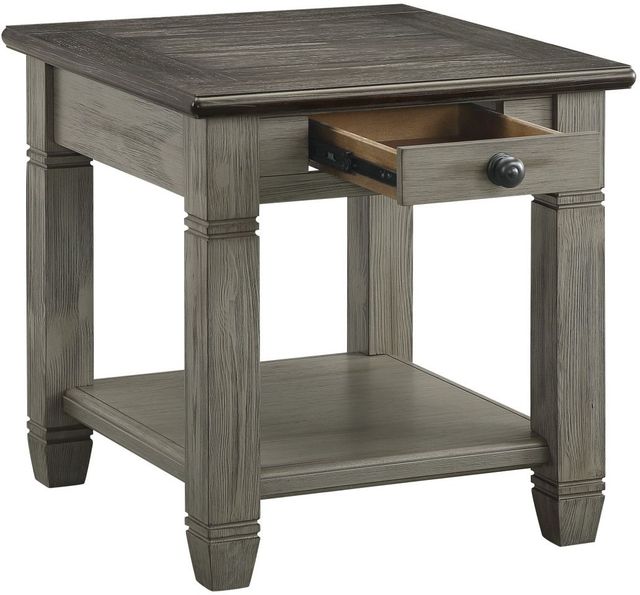 Homelegance® Granby Antique Gray End Table with Coffee Top -3