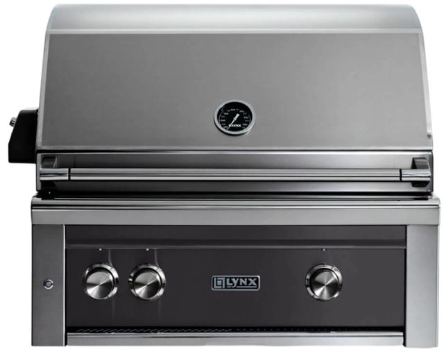 LYNX® Professional 2-Burner Obsidian Built-In Liquid Propane Grill with Rotisserie-0