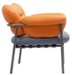YHD Aurea Gray/Orange Accent Chair-2