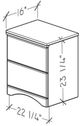 Perdue Woodworks 24,000 Essential Brown Drawer Nightstand-2