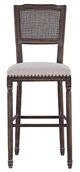 Forty West Camille Brown/French Linen Bar Stool-1
