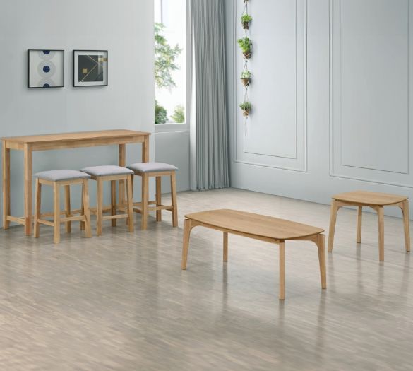 Winners Only® Uptown 4-Piece Natural Oak Counter Dining Set-2