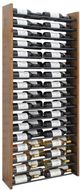 Vinotemp® Epicureanist 68 Bottle Walnut Wall Mounted Wine Shelf-2