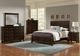 Vaughan-Bassett Bonanza Merlot King Sleigh Bed-2