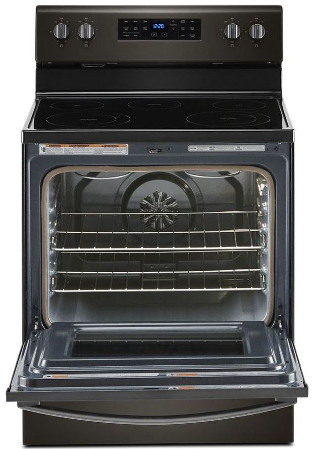 Whirlpool® 30" Black Stainless Free Standing Electric Range-1