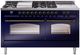 Ilve® Nostalgie II Series 60" Midnight Blue Pro Style Dual Fuel Range-0